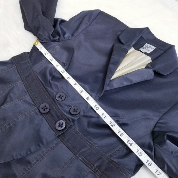 People Like Frank Pleated Black Blazer/Jacket - Picture 6 of 9